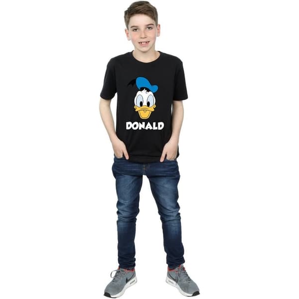Disney Pojkar Donald Duck Face T-shirt i bomull