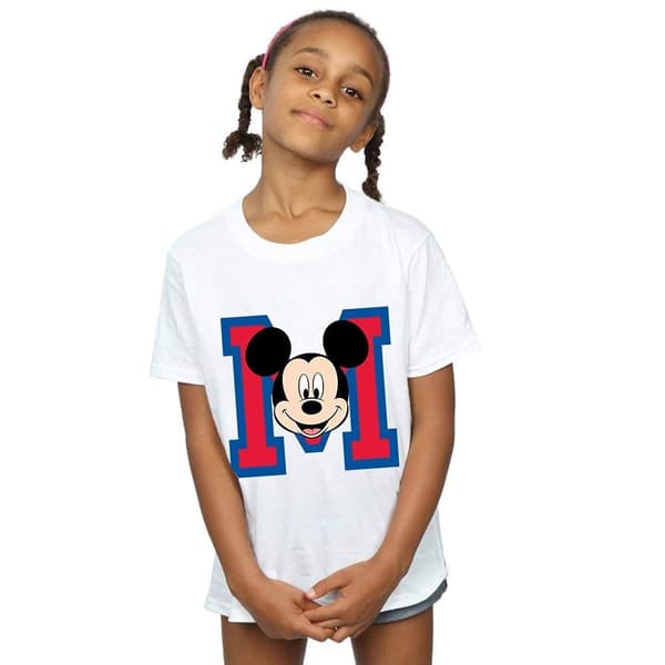 Disney Girls M Mickey Mouse Cotton T-Shirt