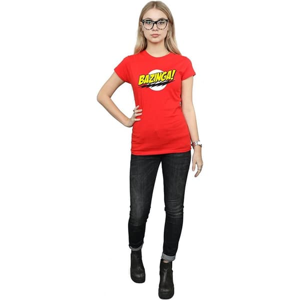 The Big Bang Theory Womens/Ladies Bazinga Cotton T-Shirt
