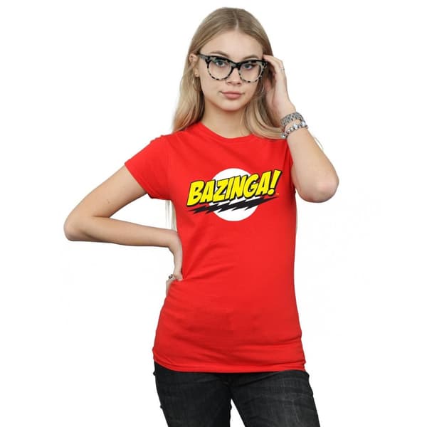 The Big Bang Theory Womens/Ladies Bazinga Cotton T-Shirt
