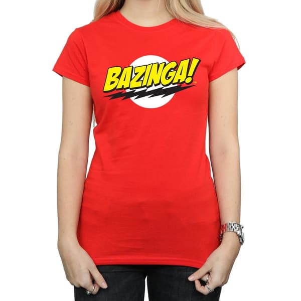 The Big Bang Theory Womens/Ladies Bazinga Cotton T-Shirt