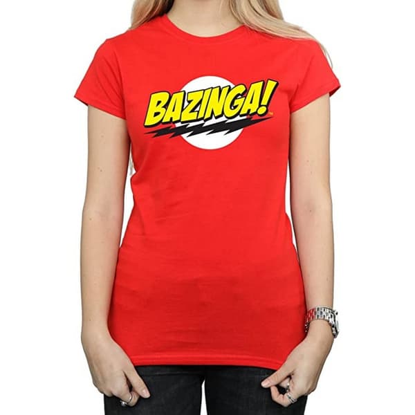 The Big Bang Theory Womens/Ladies Bazinga Cotton T-Shirt