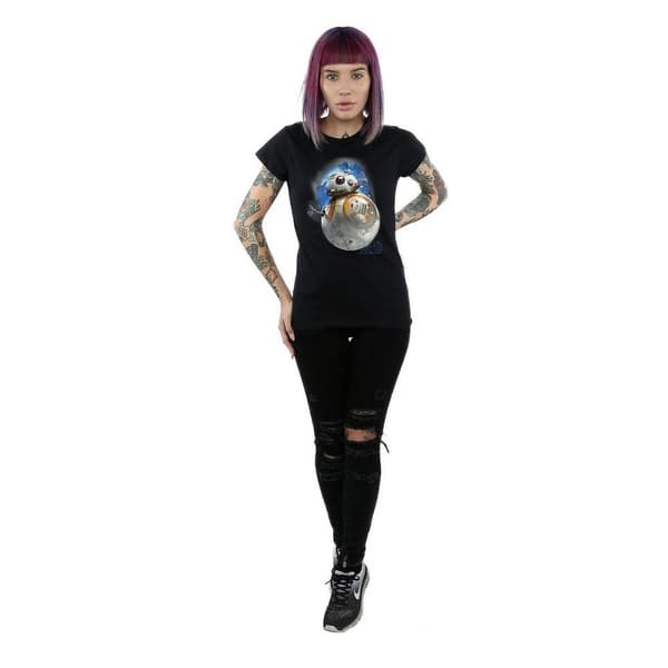Star Wars: The Last Jedi BB-8 T-shirt i borstad bomull för damer/kvinnor