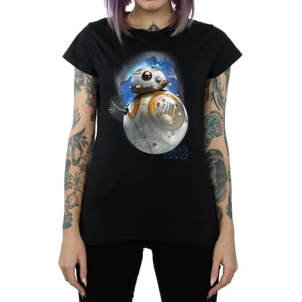 Star Wars: The Last Jedi BB-8 T-shirt i borstad bomull för damer/kvinnor
