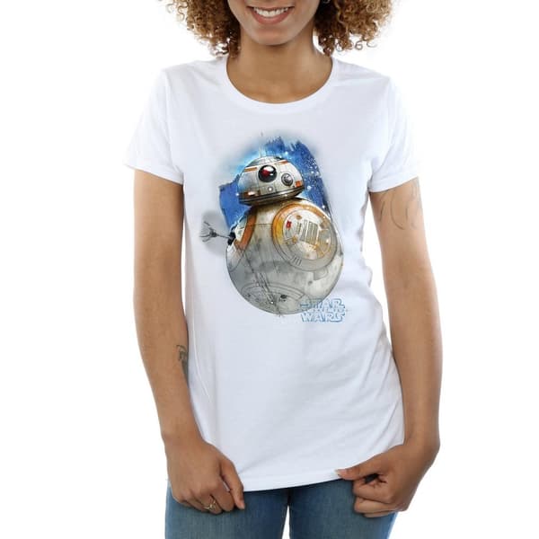 Star Wars: The Last Jedi Womens/Ladies BB-8 Brushed Cotton T-Shirt