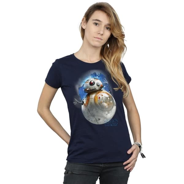 Star Wars: The Last Jedi Womens/Ladies BB-8 Brushed Cotton T-Shirt