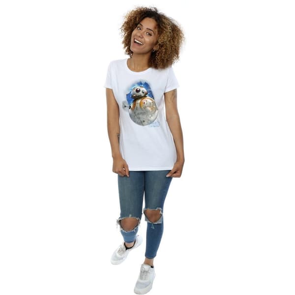 Star Wars: The Last Jedi Womens/Ladies BB-8 Brushed Cotton T-Shirt
