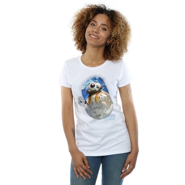 Star Wars: The Last Jedi Womens/Ladies BB-8 Brushed Cotton T-Shirt