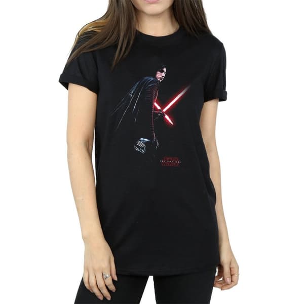Star Wars: The Last Jedi Womens/Ladies Kylo Ren Cotton Boyfriend T-Shirt