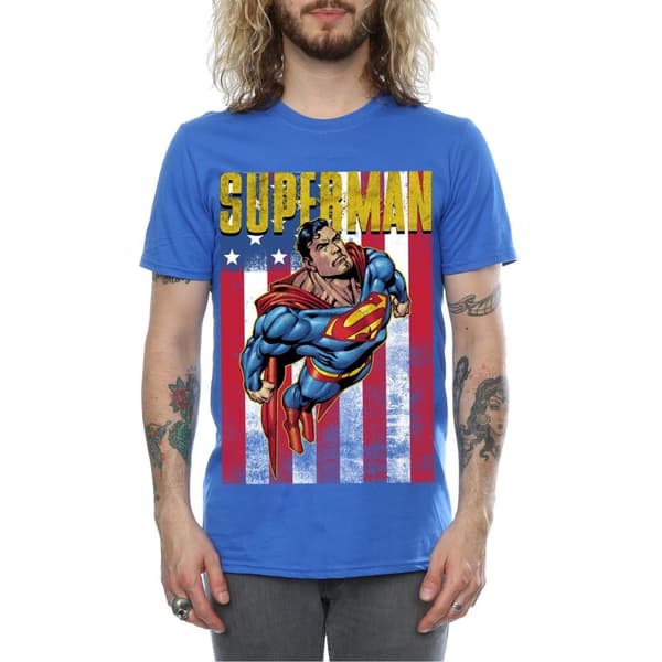 Superman Mens Flight Cotton T-Shirt