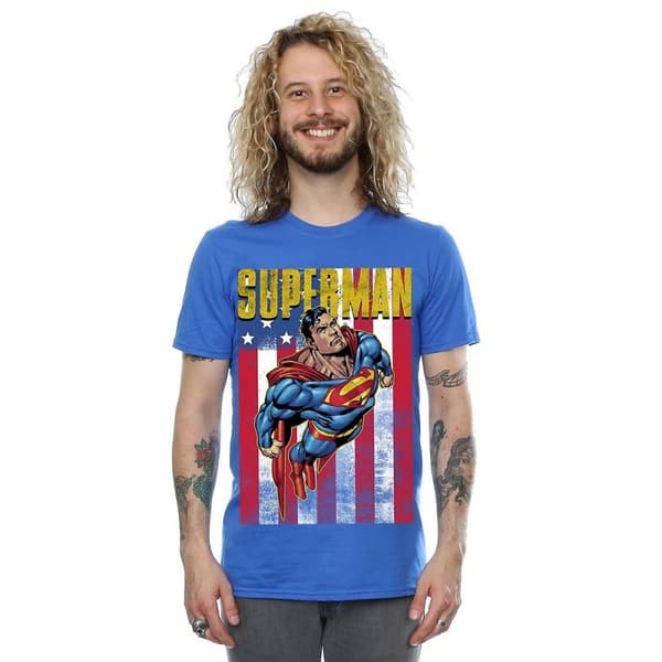 Superman Mens Flight Cotton T-Shirt