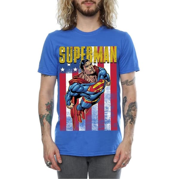 Superman Mens Flight Cotton T-Shirt