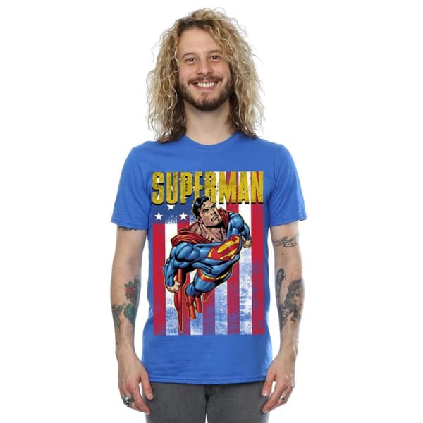 Superman Mens Flight Cotton T-Shirt