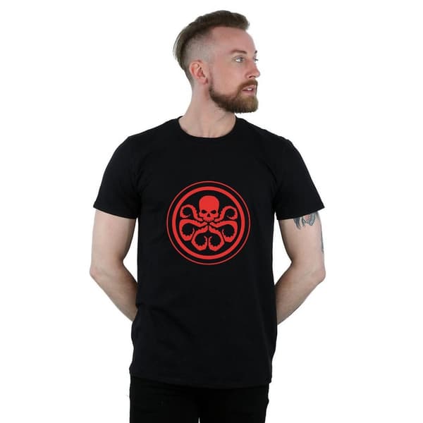 Marvel Mens Hydra Logo Cotton T-Shirt