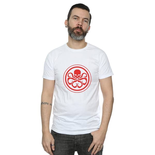 Marvel Mens Hydra Logo Cotton T-Shirt