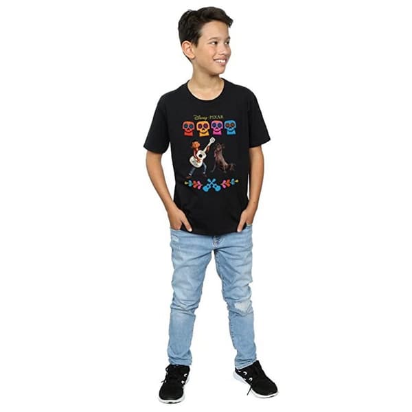 Coco Boys Miguel Logo Cotton T-Shirt