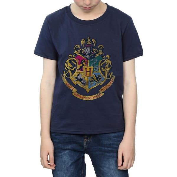 Harry Potter Pojkar Hogwarts Crest T-shirt i bomull