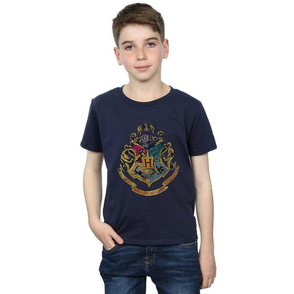 Harry Potter Pojkar Hogwarts Crest T-shirt i bomull