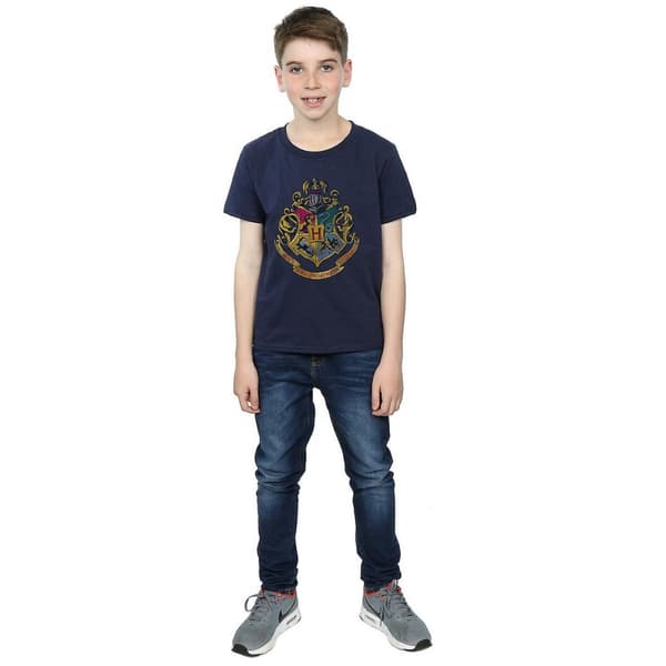Harry Potter Pojkar Hogwarts Crest T-shirt i bomull