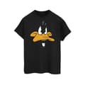 Miniatyrbilde 1 av 5: Looney Tunes Womens/Ladies Daffy Duck Face Cotton Boyfriend T-Shirt