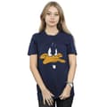 Miniatyrbilde 2 av 5: Looney Tunes Womens/Ladies Daffy Duck Face Cotton Boyfriend T-Shirt