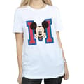 Miniatyrbilde 5 av 5: Disney Womens/Ladies M Mickey Mouse Cotton Boyfriend T-Shirt