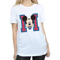 Miniatyrbilde 1 av 5: Disney Womens/Ladies M Mickey Mouse Cotton Boyfriend T-Shirt