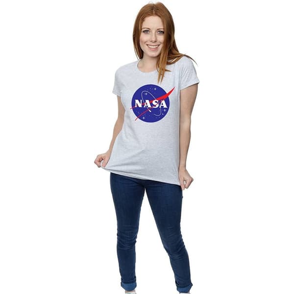 NASA Dam/Tjej - Insignia T-shirt med logotyp