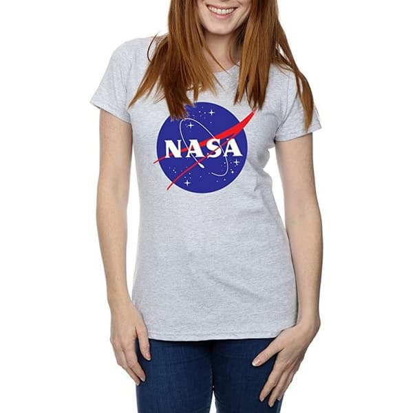 NASA Dam/Tjej - Insignia T-shirt med logotyp
