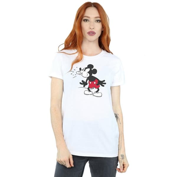 Disney Pojkvänströja i bomull med Musse Piggs tunga - dam/dam