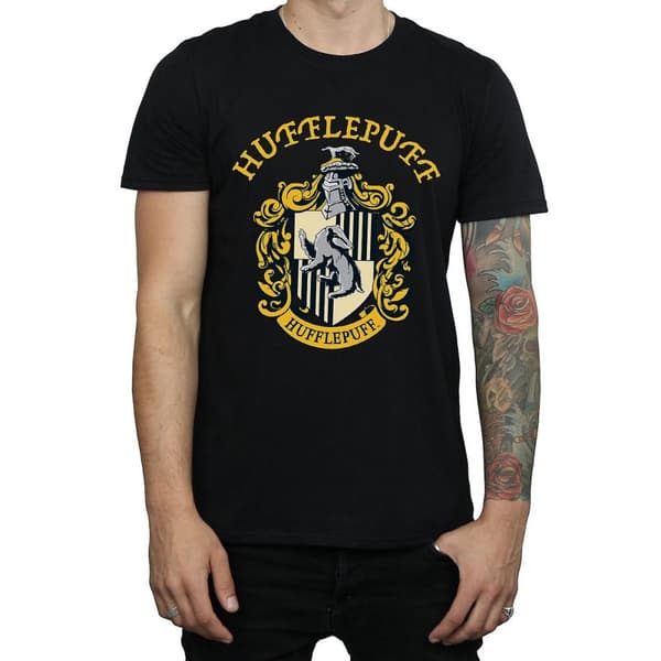 Harry Potter Mens Hufflepuff Cotton T-Shirt