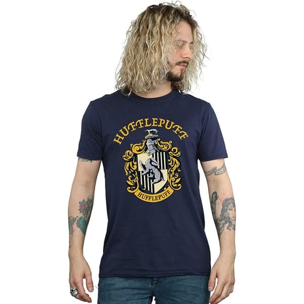 Harry Potter Mens Hufflepuff Cotton T-Shirt