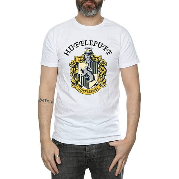 Harry Potter Mens Hufflepuff Cotton T-Shirt
