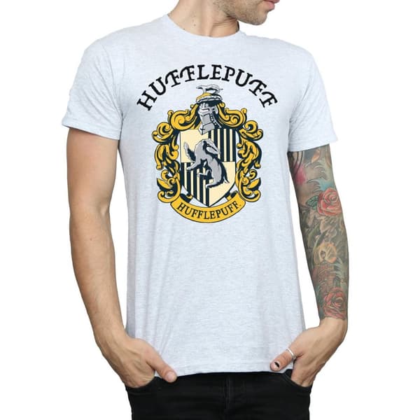 Harry Potter Mens Hufflepuff Cotton T-Shirt