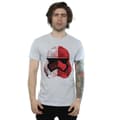 Miniatyrbilde 3 av 5: Star Wars: The Last Jedi Mens Red Cubist Stormtrooper Helmet T-Shirt