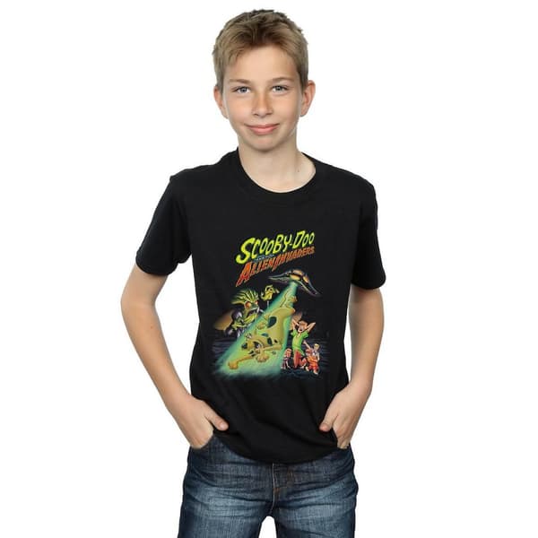 Scooby Doo T-shirt i bomull med The Alien Invaders för pojkar