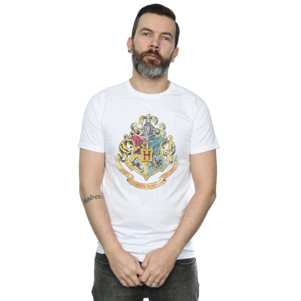 Harry Potter Mens Hogwarts Cotton T-Shirt