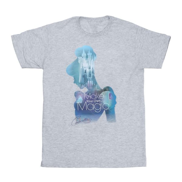 Cinderella Girls Make Your Own Magic Silhouette Cotton T-Shirt