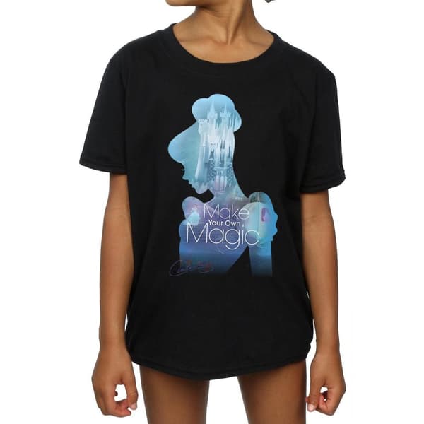 Cinderella Girls Make Your Own Magic Silhouette Cotton T-Shirt