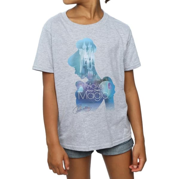 Cinderella Girls Make Your Own Magic Silhouette Cotton T-Shirt