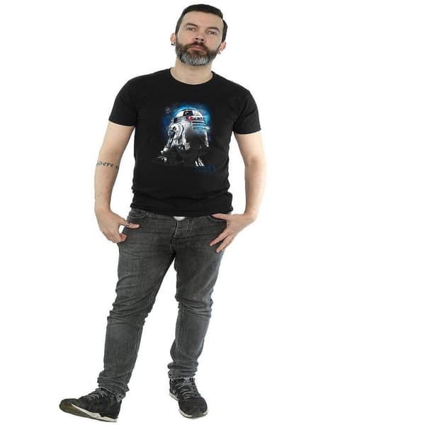 Star Wars: The Last Jedi R2-D2 t-shirt i borstad bomull för herrar