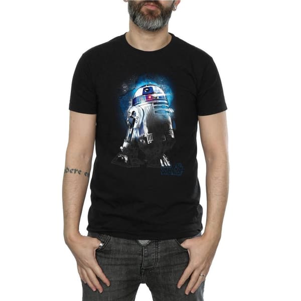 Star Wars: The Last Jedi R2-D2 t-shirt i borstad bomull för herrar