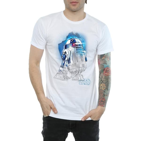 Star Wars: The Last Jedi R2-D2 t-shirt i borstad bomull för herrar