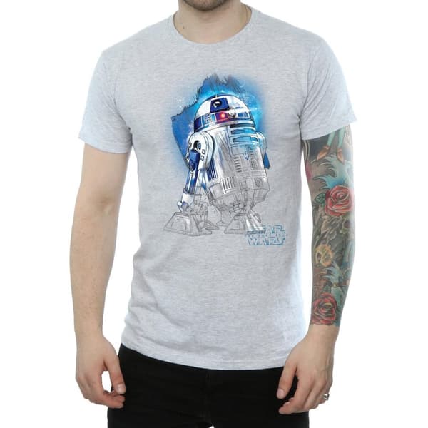 Star Wars: The Last Jedi R2-D2 t-shirt i borstad bomull för herrar