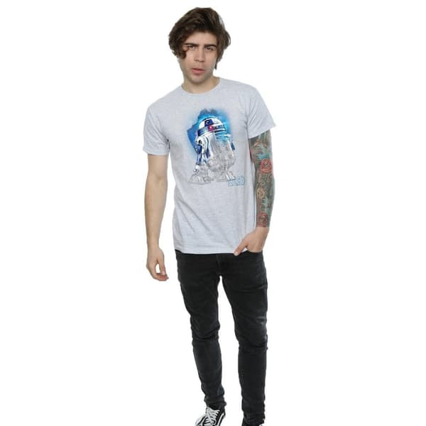 Star Wars: The Last Jedi R2-D2 t-shirt i borstad bomull för herrar