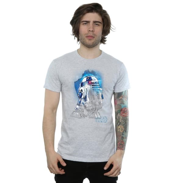 Star Wars: The Last Jedi R2-D2 t-shirt i borstad bomull för herrar