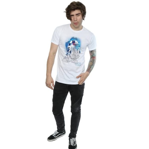 Star Wars: The Last Jedi Mens R2-D2 Brushed Cotton T-Shirt