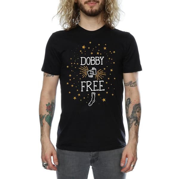 Harry Potter Mens Dobby Is Free Cotton T-Shirt