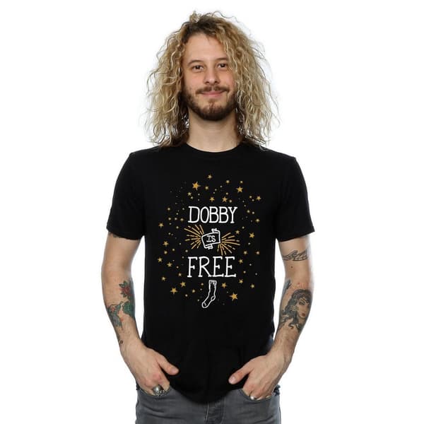 Harry Potter Mens Dobby Is Free Cotton T-Shirt