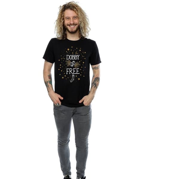 Harry Potter Mens Dobby Is Free Cotton T-Shirt
